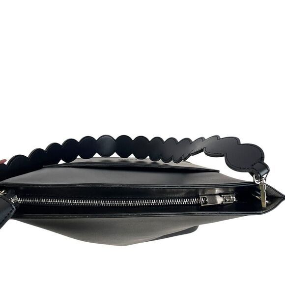 Melie Bianco Black Cecilia Saddle Large Tote Bag - Picture 10 of 14